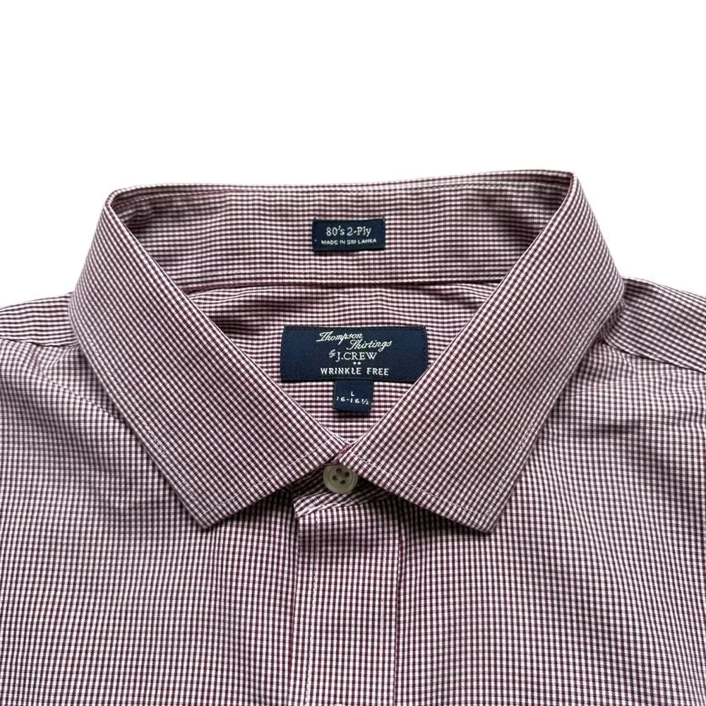 🔃J. Crew Men’s Red Long Sleeve Button Down Dress Shirt